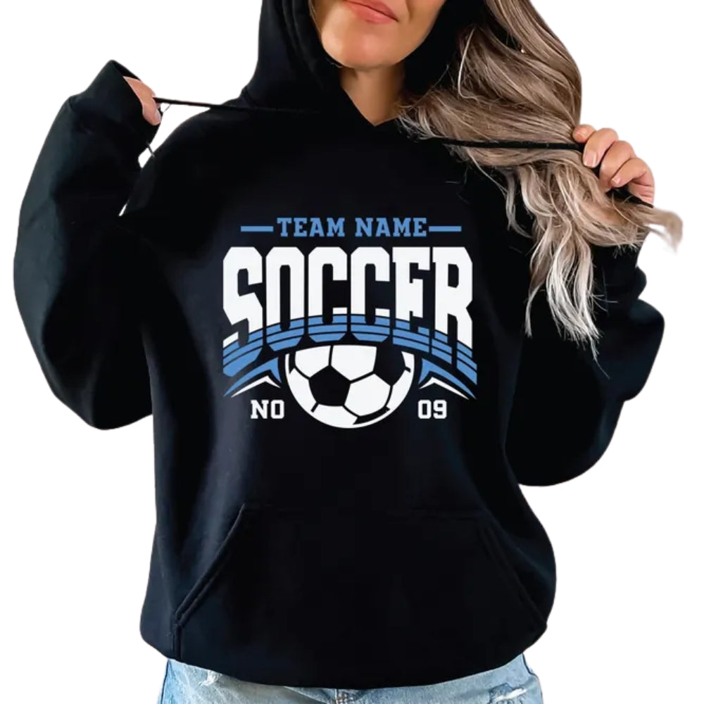 Custom Team Soccer Hoodie, Custom Soccer Sweatshirt 2D0496