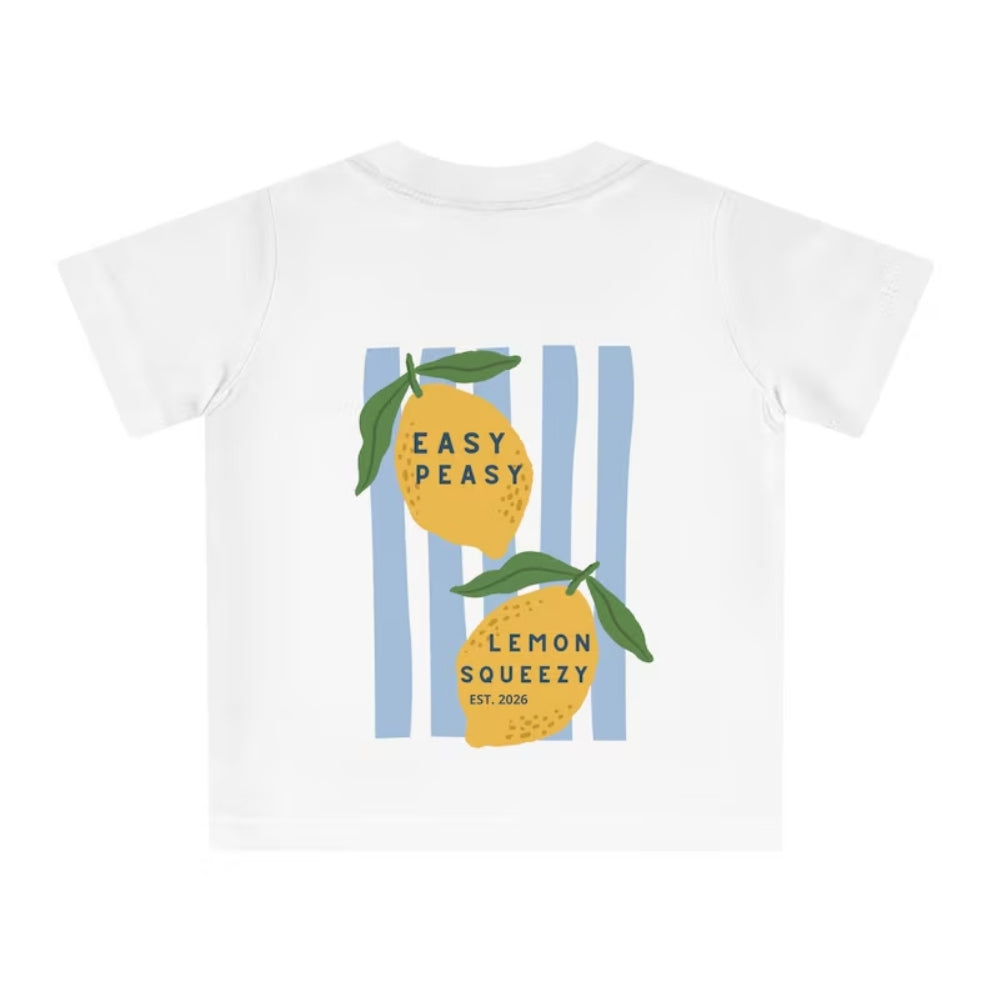 Easy Peasy Lemon Squeezy Custom Dad Son Matching T Shirt With Year, Custom Lemon Matching Family Shirts ET0970