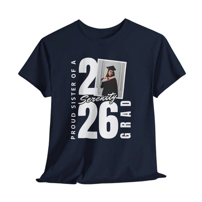 Proud Of A Grad Custom Photo Matching Graduation Family T Shirts, Custom Graduation Shirts For Family ET0425