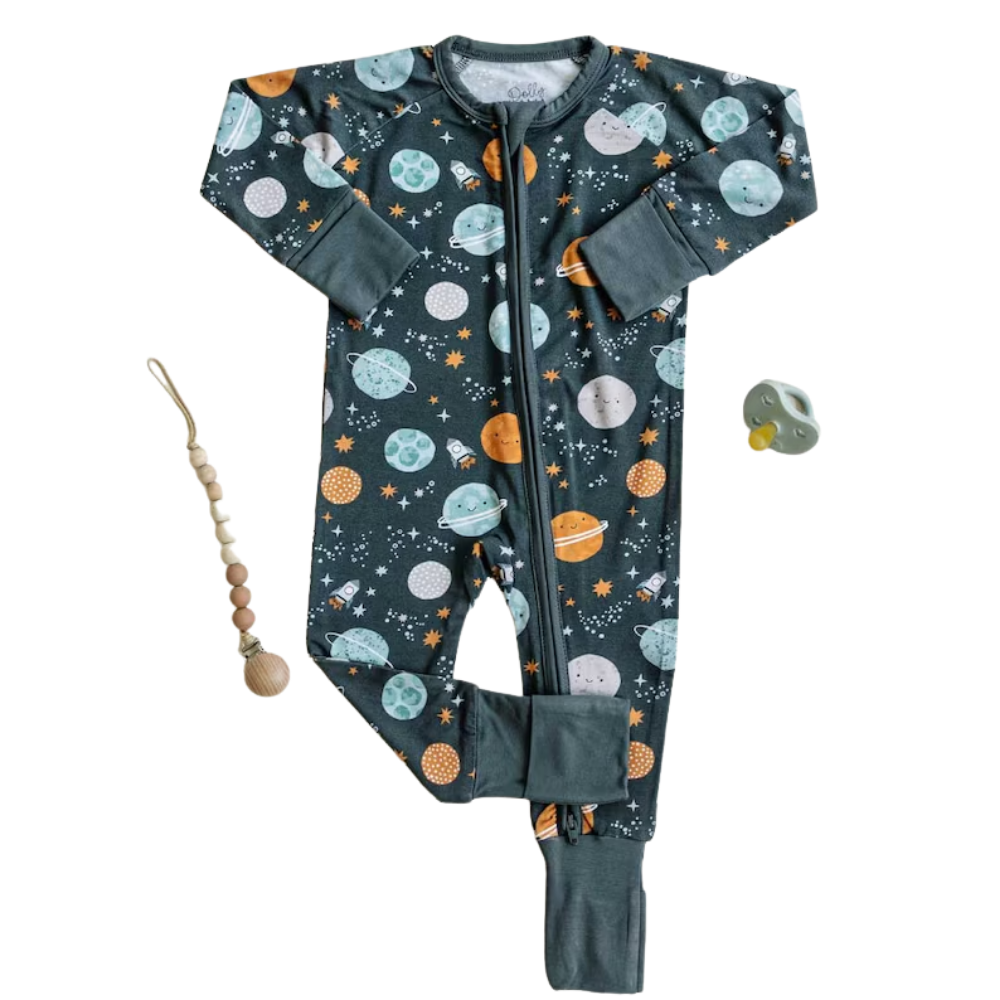 Astronaut Space Baby Convertible Zipper Romper, Space Baby Romper Convertible BB0330