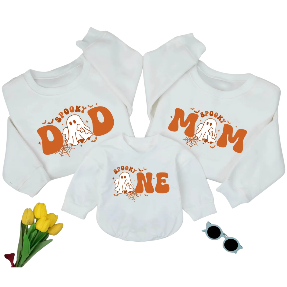 Custom Spooky One 1st Birthday Family Sweatshirt, Custom Halloween First Birthday Sweatshirt Family Matching ET1635