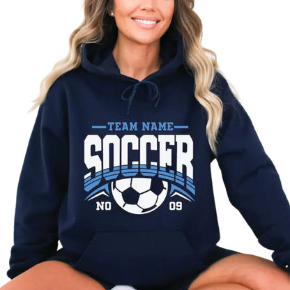 Custom Team Soccer Hoodie, Custom Soccer Sweatshirt 2D0496