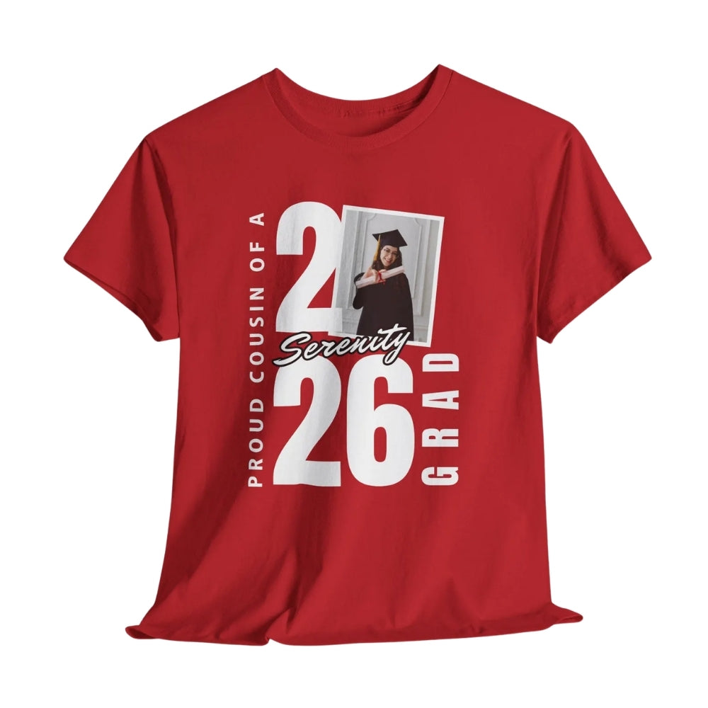Proud Of A Grad Custom Photo Matching Graduation Family T Shirts, Custom Graduation Shirts For Family ET0425