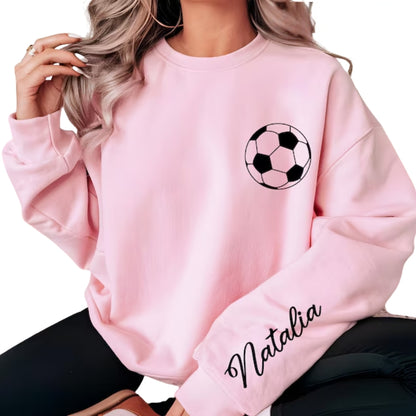 Custom Soccer Sweatshirt For Women, Custom Soccer Shirt 2D0497