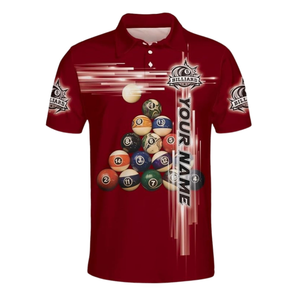 Custom Green Billiard Team Polo Shirt Mens, Custom Pool Billiard Shirts BIZ0236