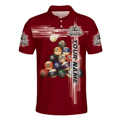 Custom Green Billiard Team Polo Shirt Mens, Custom Pool Billiard Shirts BIZ0236