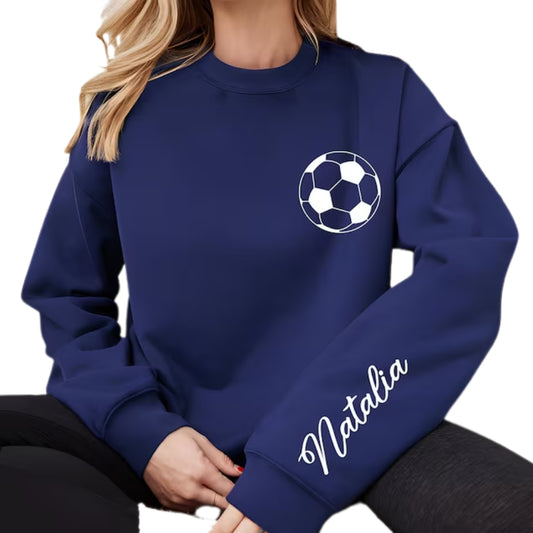 Custom Soccer Sweatshirt For Women, Custom Soccer Shirt 2D0497