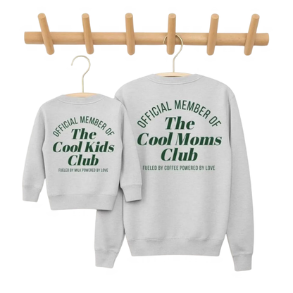 The Cool Moms Club Matching Mommy And Me Sweatshirt, Mother And Baby Sweatshirt Matching ET1668