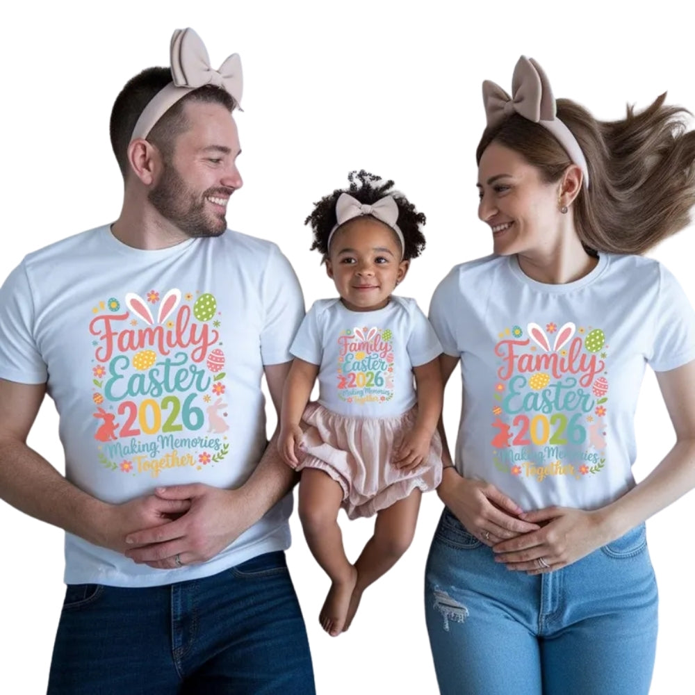 Family Easter Making Memories Together Matching T Shirts, Custom Easter Shirts For Family ET0140