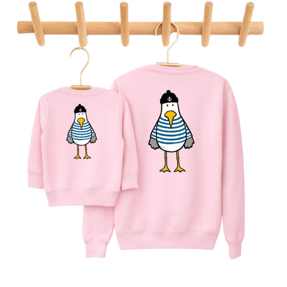 Seagull Mommy And Baby Matching Sweatshirt, Seagull Lover Sweatshirt For Mother And Mini ET1669