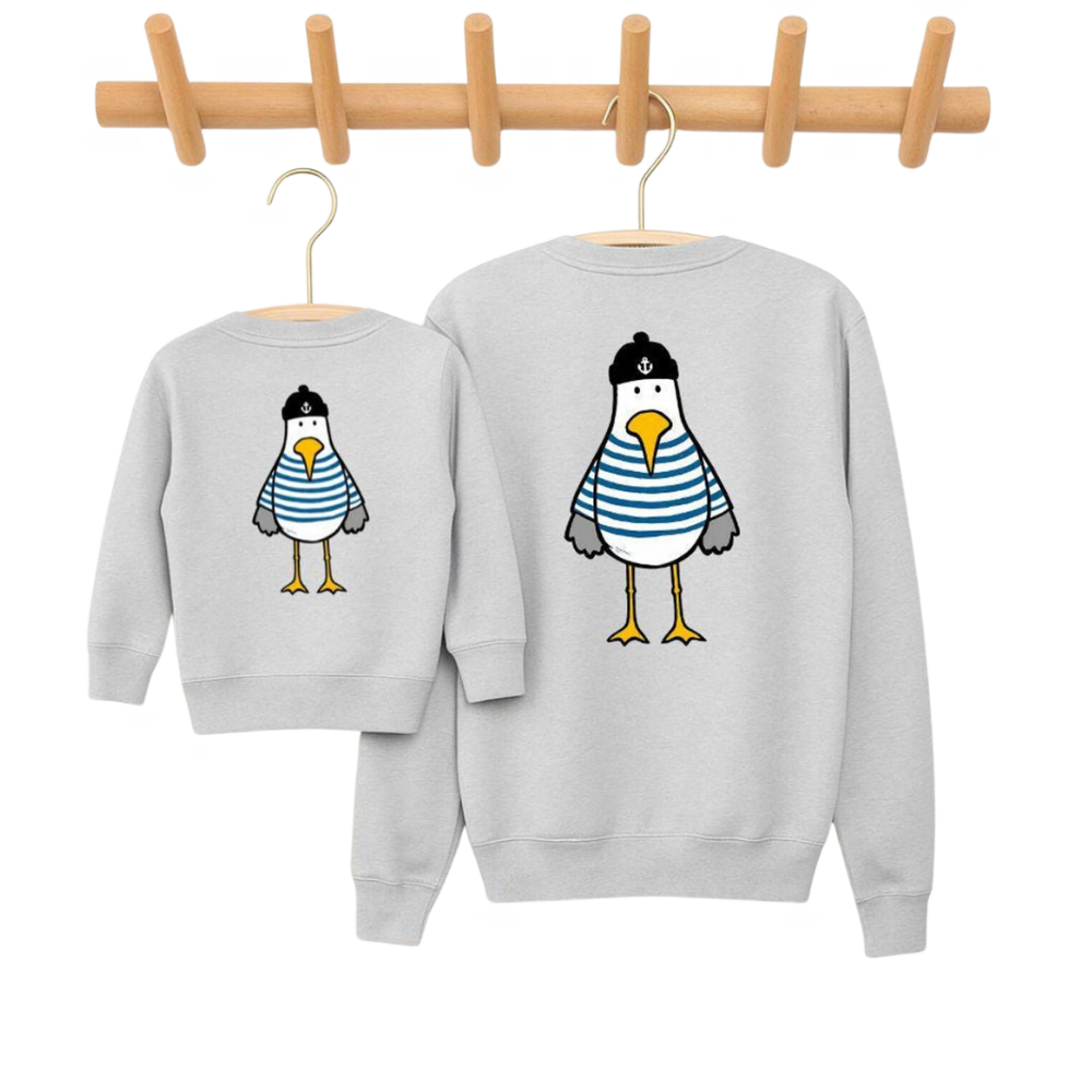 Seagull Mommy And Baby Matching Sweatshirt, Seagull Lover Sweatshirt For Mother And Mini ET1669