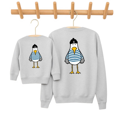 Seagull Mommy And Baby Matching Sweatshirt, Seagull Lover Sweatshirt For Mother And Mini ET1669