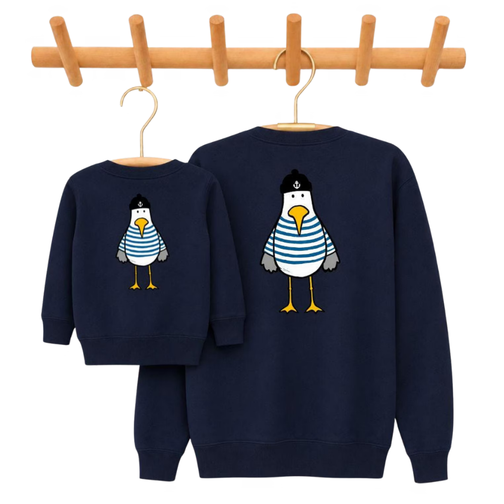 Seagull Mommy And Baby Matching Sweatshirt, Seagull Lover Sweatshirt For Mother And Mini ET1669