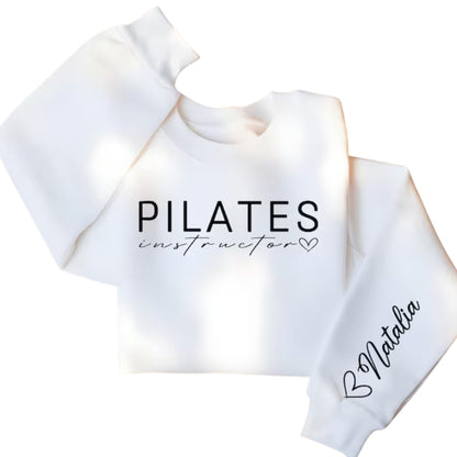 Custom Pilates Instructor Sweatshirt For Women, Custom Pilates Sweatshirt 2D0498
