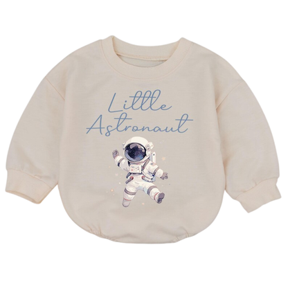 Little Astronaut Baby Romper Sweatshirt, Space Lover Baby Romper Sweater BB0586