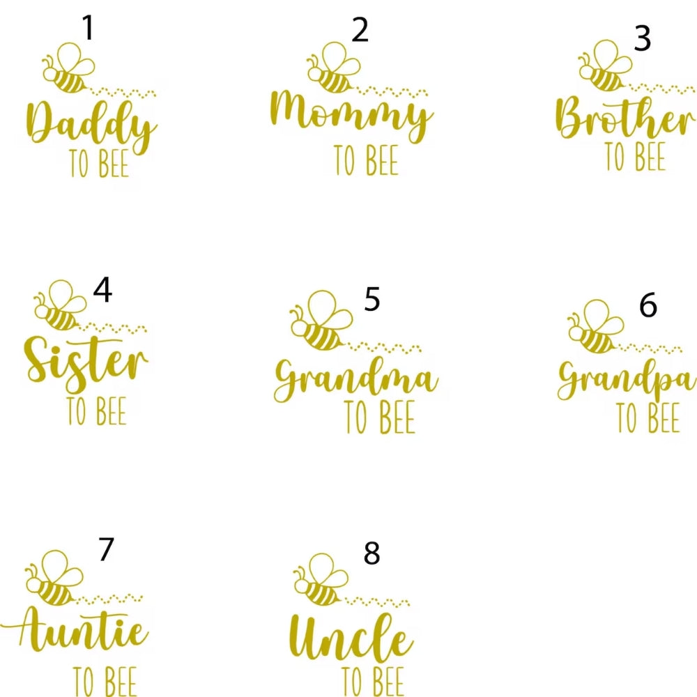 Daddy Mommy To Bee Custom Matching Pregnancy Announcement Family T Shirts, Custom Baby Reveal Matching Shirts For Family ET0284