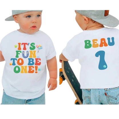 It's Fun To Be One Custom Matching Family 1st Birthday T Shirts, Custom Family First Birthday Shirts ET0141