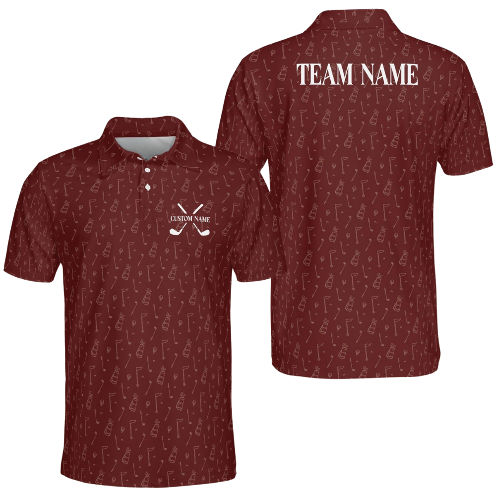Custom Green Golf Polo Shirt For Men, Custom Team Golf Shirts GE0591