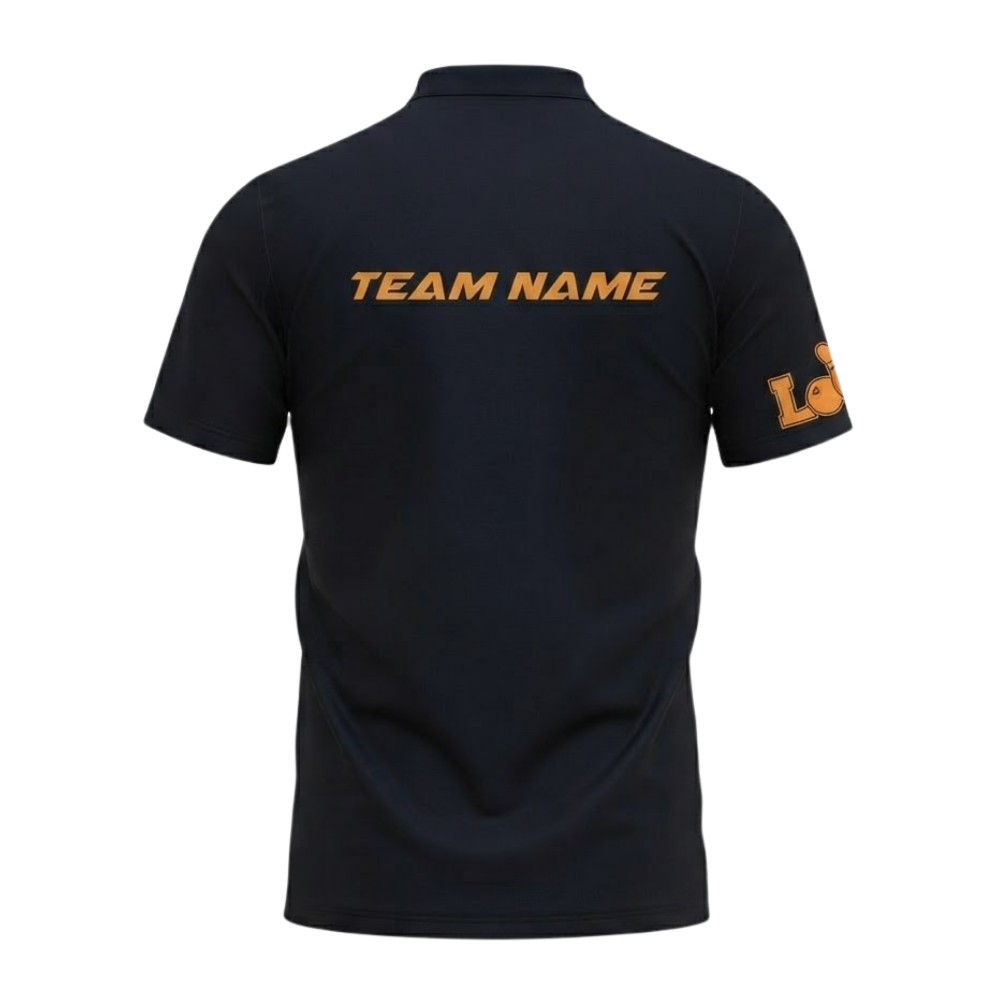 Custom Fire Ball Bowling Polo Shirt Mens, Custom Flame Bowling Team Shirts BZ0546