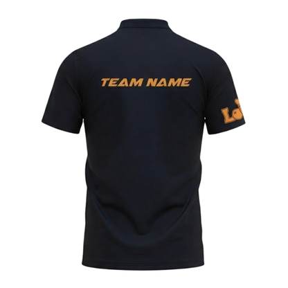 Custom Fire Ball Bowling Polo Shirt Mens, Custom Flame Bowling Team Shirts BZ0546