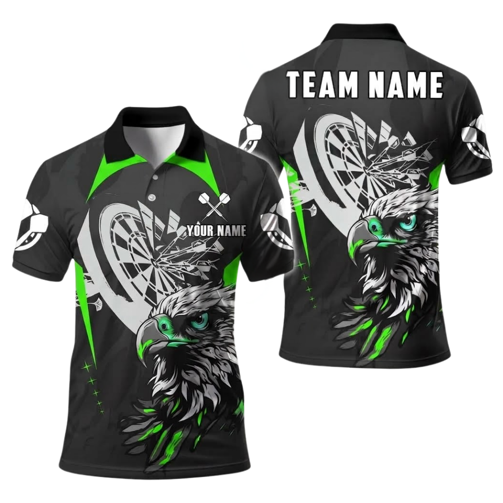 Custom Eagle Darts Polo Shirt Men, Custom Eagle Dart Team Shirt DE0108