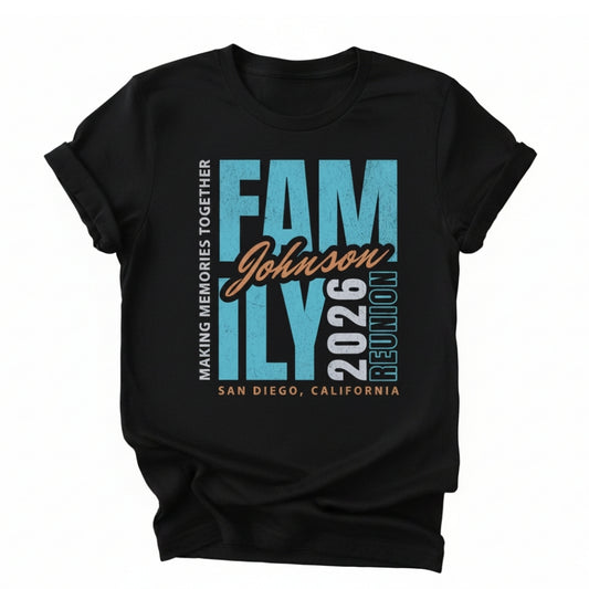 Family Reunion Making Memories Together Custom Matching T Shirts, Custom Reunion Family Shirts ET0428