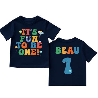It's Fun To Be One Custom Matching Family 1st Birthday T Shirts, Custom Family First Birthday Shirts ET0141