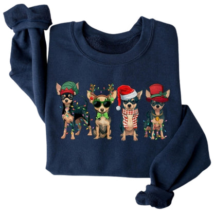 Chihuahua Christmas Sweatshirt, Christmas Dog Sweatshirt 2D0621