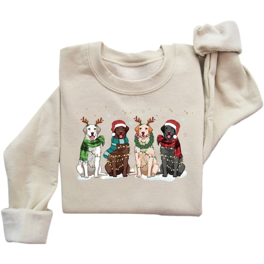 Christmas Labrador Retriever Sweatshirt, Dog Lover Xmas Sweater 2D0622
