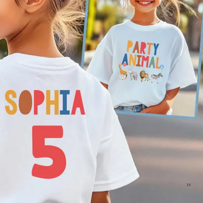 Animal Party Animal Control Custom Matching Safari Family T Shirt, Custom Safari Birthday Family Shirts ET0143