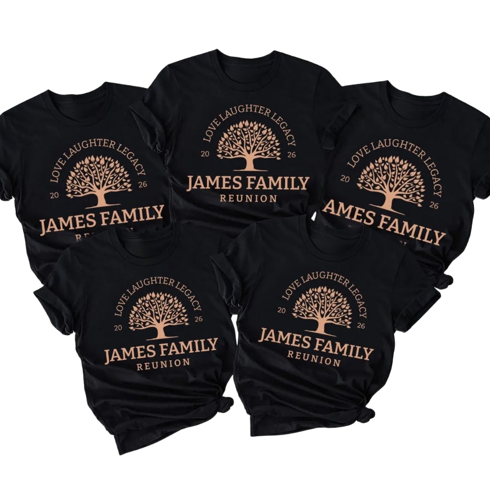 Custom Family Reunion Matching T Shirts, Custom Reunion Shirts ET0429