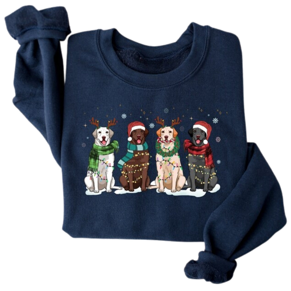 Christmas Labrador Retriever Sweatshirt, Dog Lover Xmas Sweater 2D0622