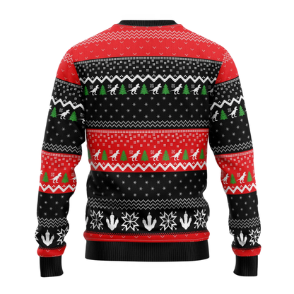 Santa Claws Dinosaur Ugly Christmas Sweatshirt, Dinosaur Xmas Ugly Sweater 2D1143
