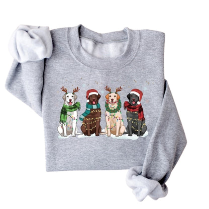 Christmas Labrador Retriever Sweatshirt, Dog Lover Xmas Sweater 2D0622