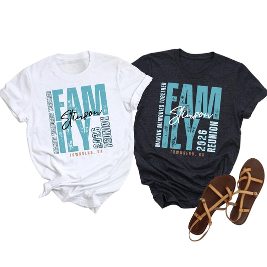Personalized Family Reunion Matching T Shirt, Custom Reunion Matching Shirts For Family ET0430