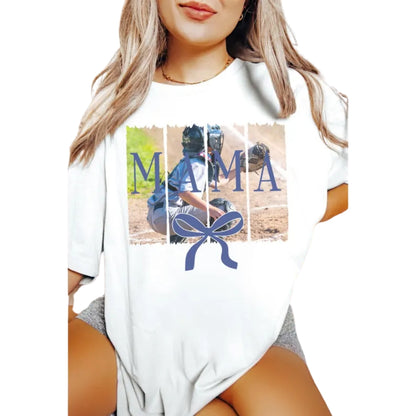 Custom Photo Baseball Mom T Shirts, Personalized Photo Matching Baseball Family Shirts ET0570