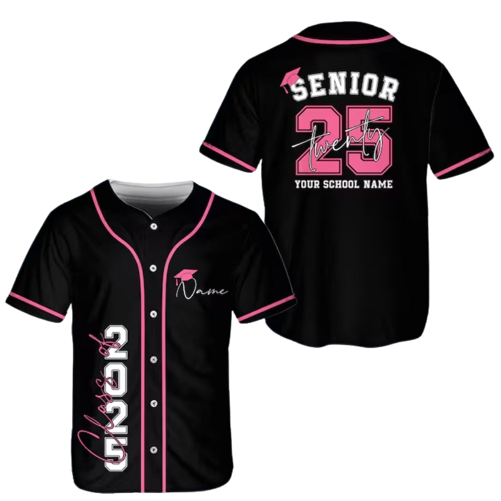 Personalized Class Of Graduation Matching Family Baseball Jerseys, Personalized Senior Baseball Jerseys For Family ET0710