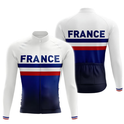 France Cycling Long Sleeve Jerseys For Men, France Cycling Jerseys CZ0100