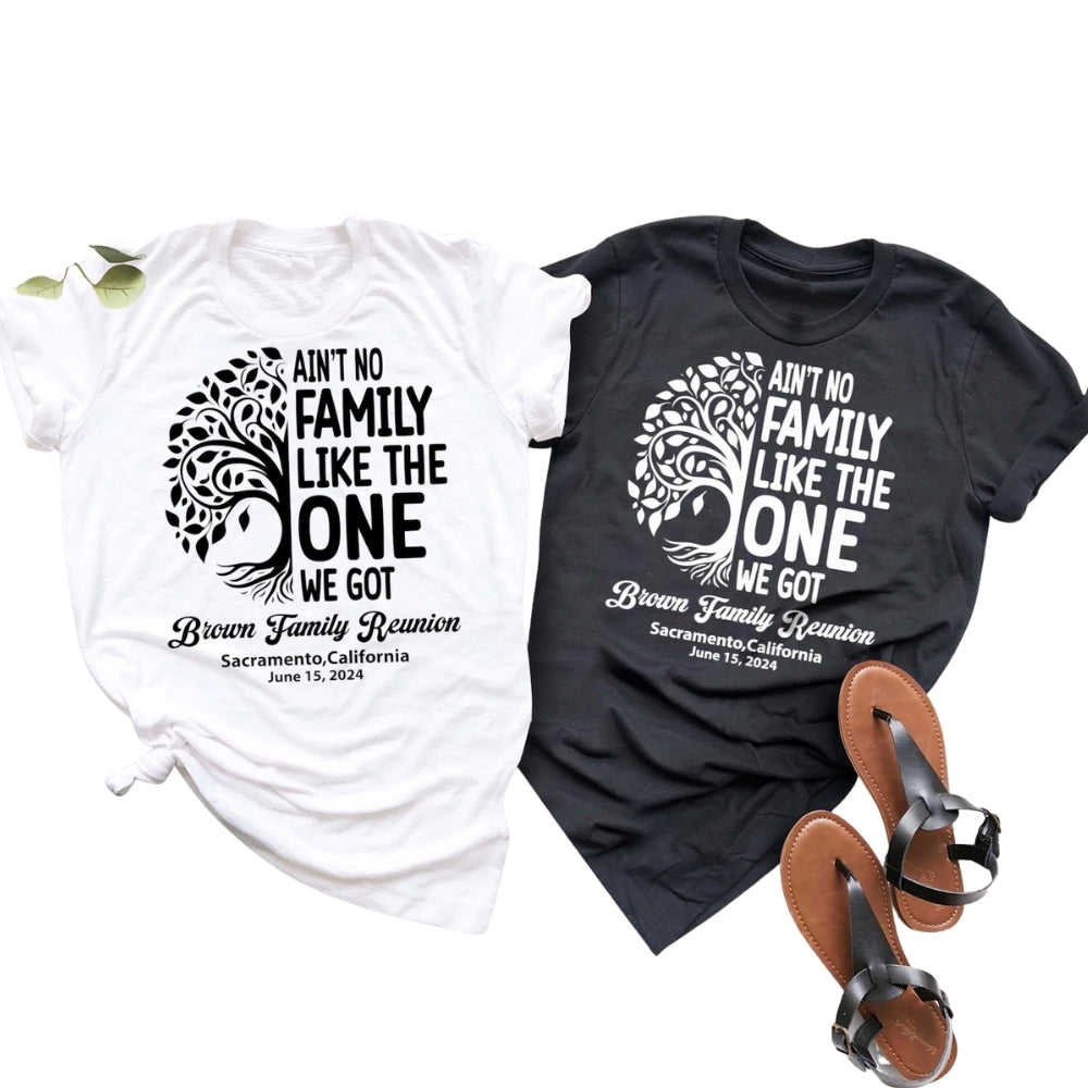 Ain't No Family Like The One We Got Custom Reunion Matching Family T Shirts, Custom Reunion Family Shirts ET0431