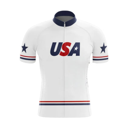 USA Cycling Short Sleeve Jersey For Men, Patriotic Cycling Jerseys CG0426