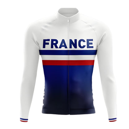 France Cycling Long Sleeve Jerseys For Men, France Cycling Jerseys CZ0100