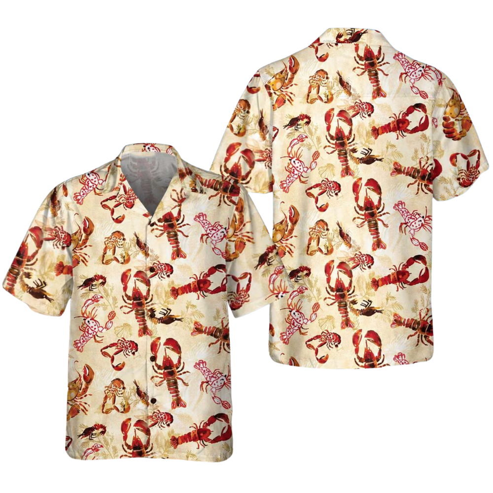 Lobster Hawaiian Shirt For Men Women, Lobster Hawaiian Shirt HE0670