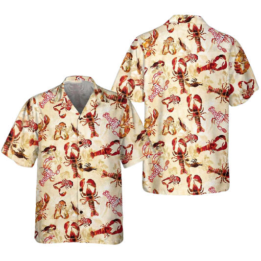 Lobster Hawaiian Shirt For Men Women, Lobster Hawaiian Shirt HE0670