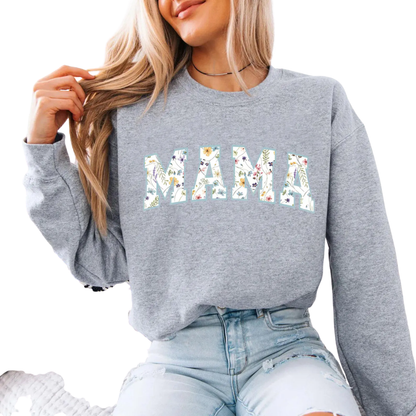 Wildflower Mama And Mini Matching Sweatshirt, Floral Mother Daughter Sweatshirts ET1375