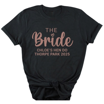 Team Bride Maid Of Honor Mother Of The Bride Matching T Shirts, Bridal Shower Party Matching Shirts ET1027