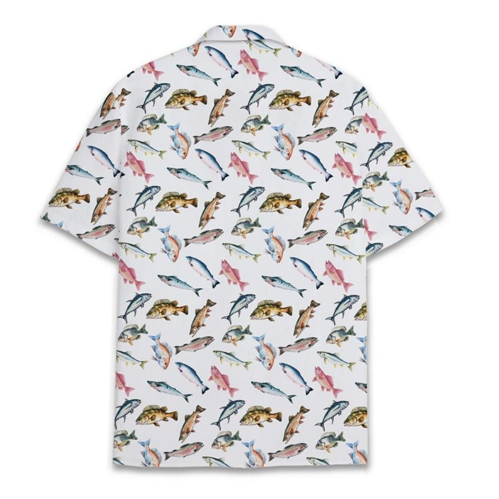 Fish Pattern Hawaiian Shirt For Men Women, Fish Lover Hawaiian Shirt HE0156