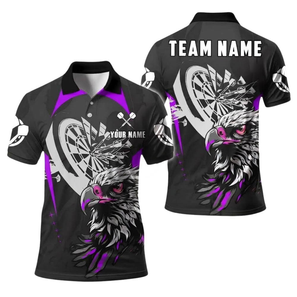 Custom Eagle Darts Polo Shirt Men, Custom Eagle Dart Team Shirt DE0108