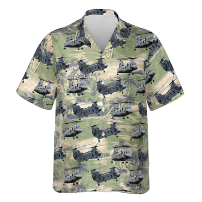 CH-46 Boeing Hawaiian Shirt For Men, Military Aircraft Hawaiian Shirt For Veteran HE0392