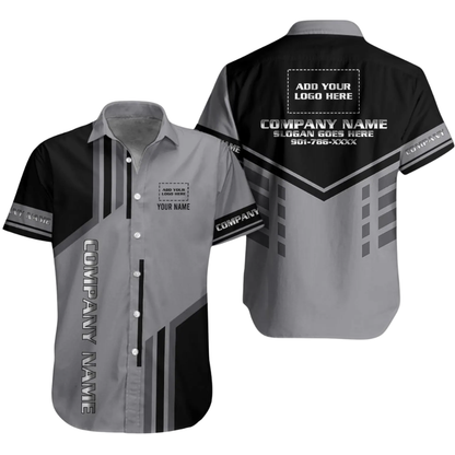Personalized Company Workwear Hawaiian Shirt For Men Women, Custom Company Team Uniforms HE0378