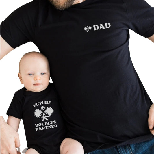 Future Doubles Partner Matching Pickleball Dad And Son T Shirt, Matching Family Pickleball Shirts For Father Day ET0654